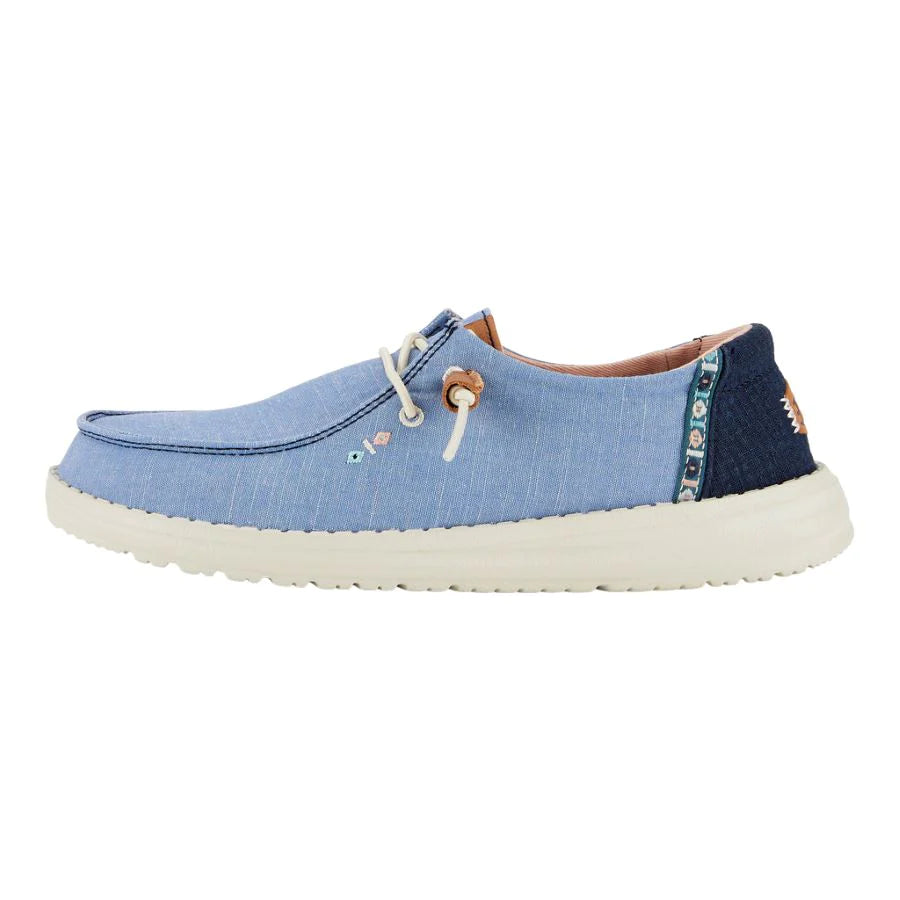 Hey Dude Wendy Chambray Boho - Blue