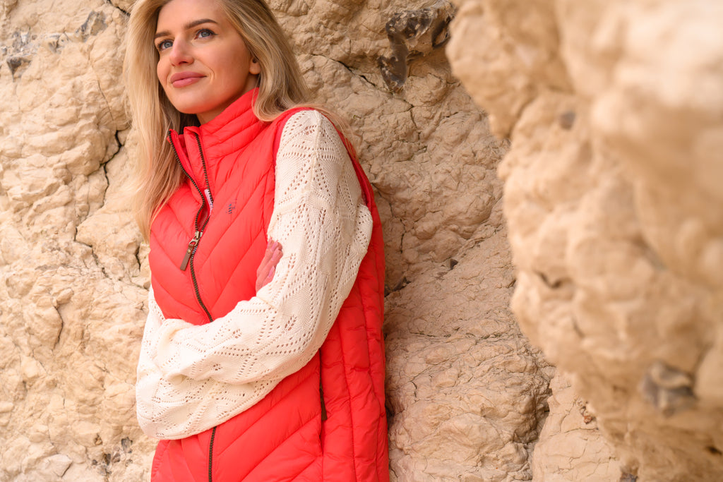 Lighthouse Ladies Laurel Gilet - Sugar Coral