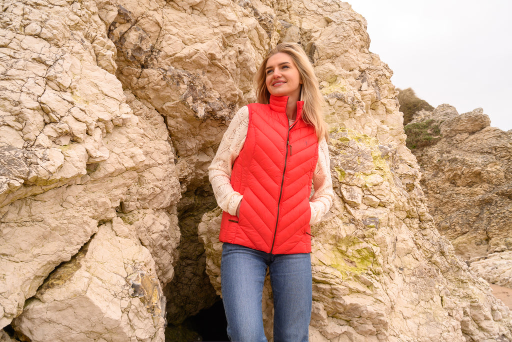 Lighthouse Ladies Laurel Gilet - Sugar Coral