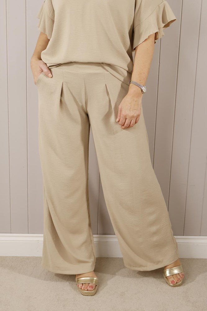 Goose Island Elasticated Waist Wide Leg Trouser One Size 8-14/16