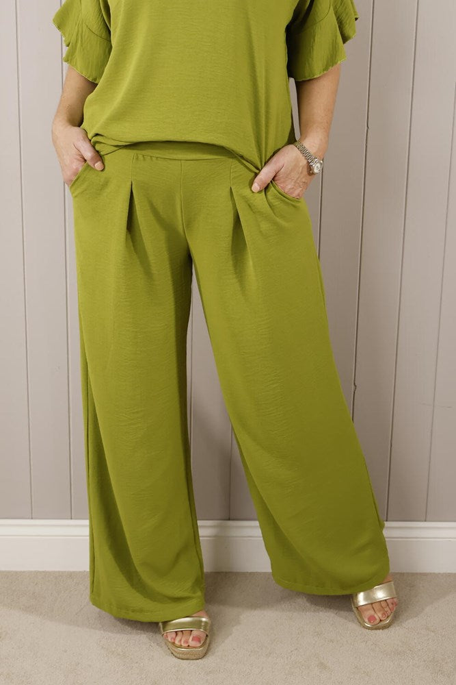 Goose Island Elasticated Waist Wide Leg Trouser One Size 8-14/16