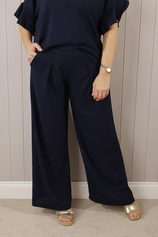 Goose Island Elasticated Waist Wide Leg Trouser One Size 8-14/16