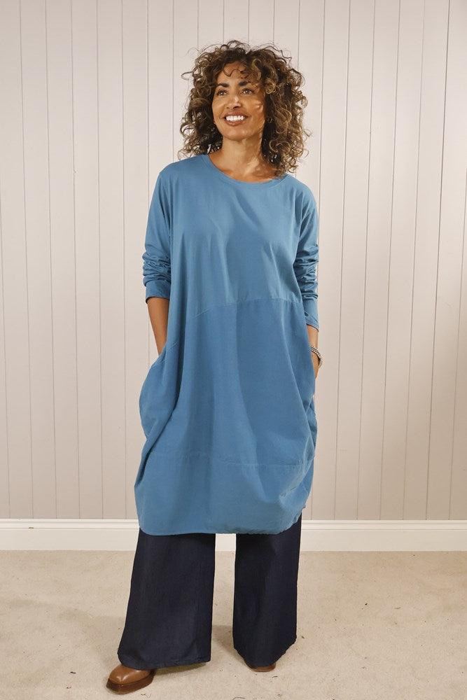 Goose Island Jersey/Cord Dress One Size