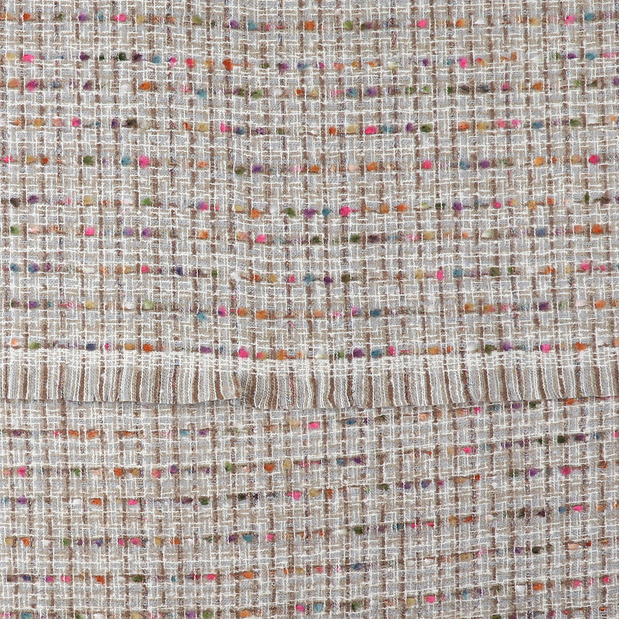 POM Soft mix woven texture scarf 53062