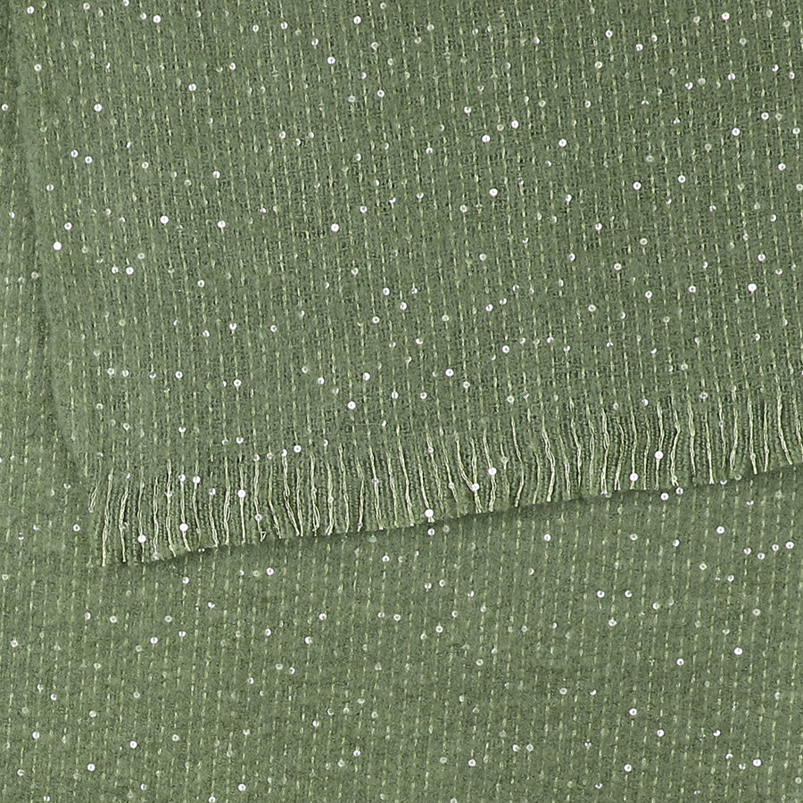 POM Khaki scarf with sequin detail 53086