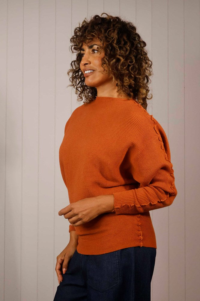 Goose Island Ribbed Batwing Top One Size