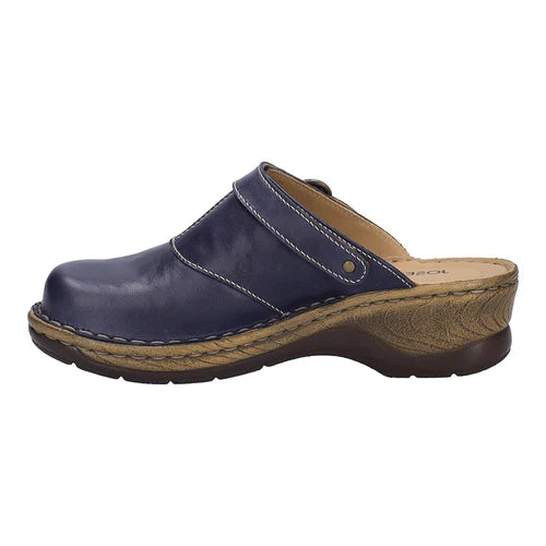 Josef Seibel Catalonia 83 Ladies Wedge Mule Indigo Blue