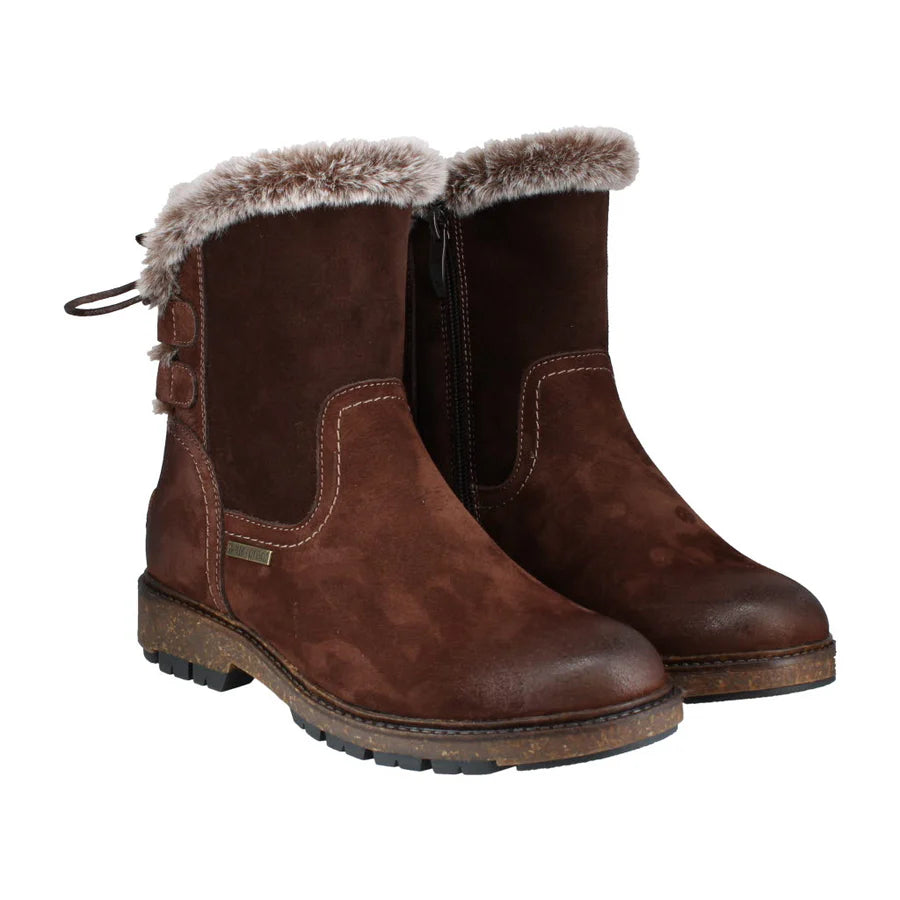 Josef Seibel Waylon 03 Ladies Top Dry Tex Zip Boots Brown Schoose