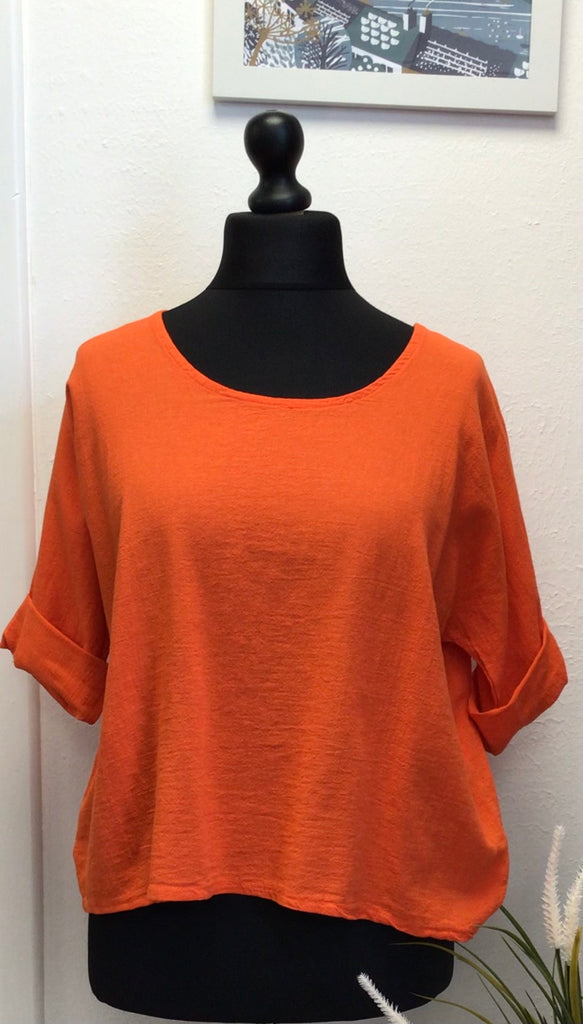 Colette Cotton Scoop Neck Top One Size up to 16