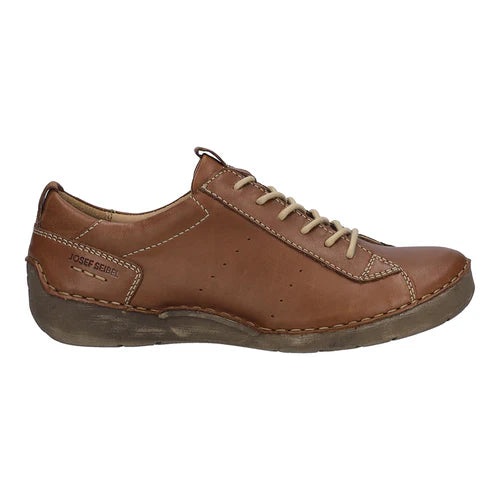 Josef Seibel Fergey 56 Ladies Lace Up Shoe Cognac