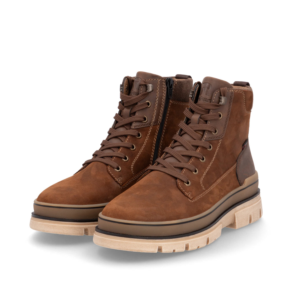 Rieker U1273-22 Mens RiekerTex Ankle Boot Brown