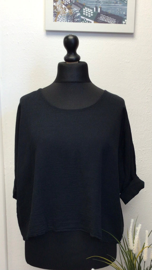 Colette Cotton Scoop Neck Top One Size up to 16