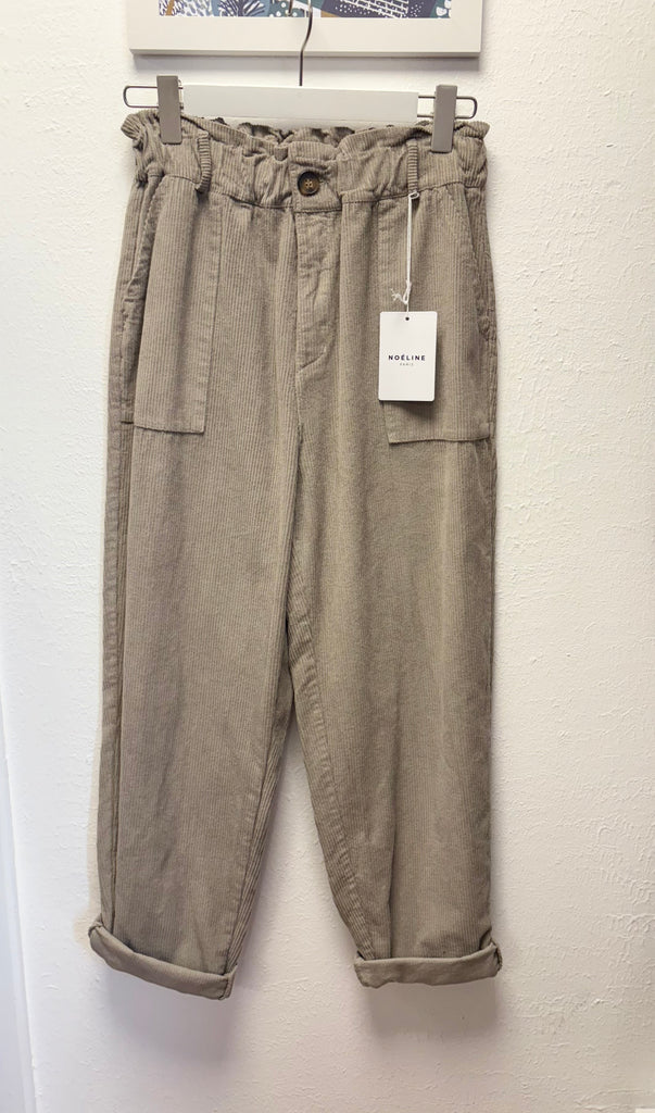 Chunky Cord Carrot Leg Trousers One Size