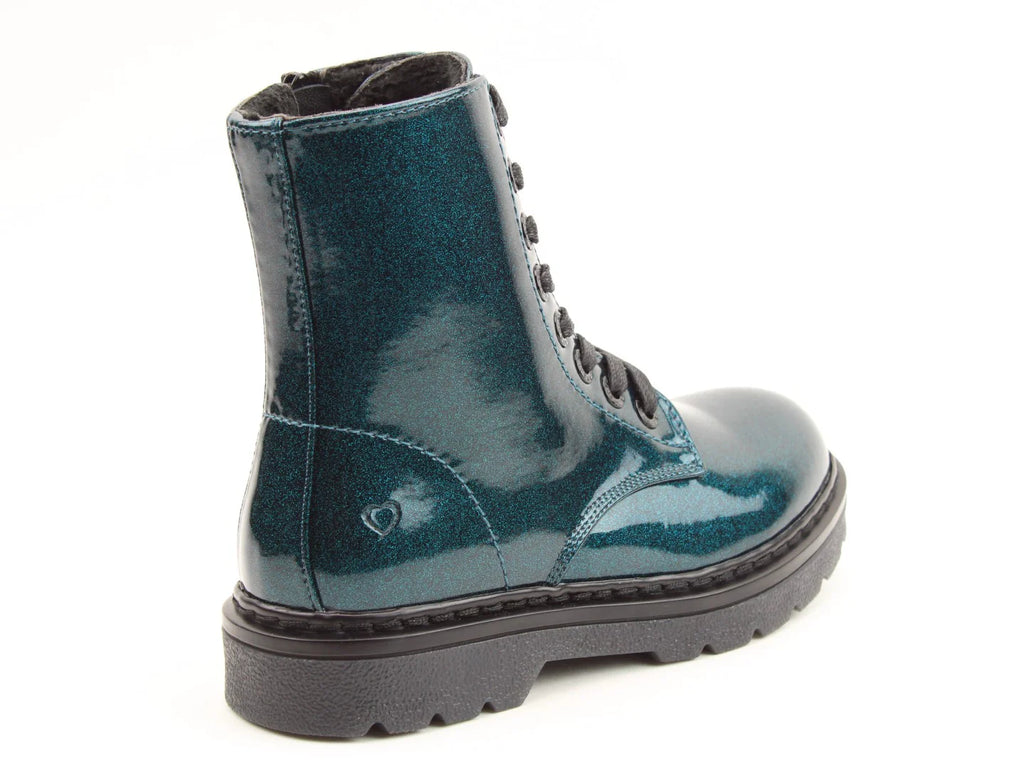 Heavenly Feet Justina2 Glitter Boots Ocean