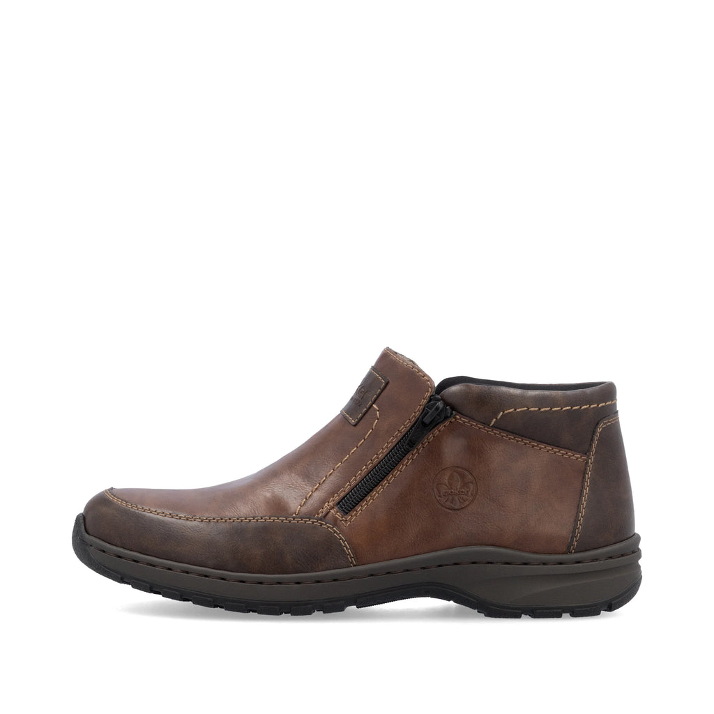 Rieker 03352-24 Mens Zip Ankle Boot Brown