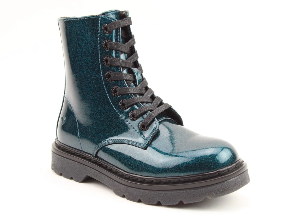 Heavenly Feet Justina2 Glitter Boots Ocean