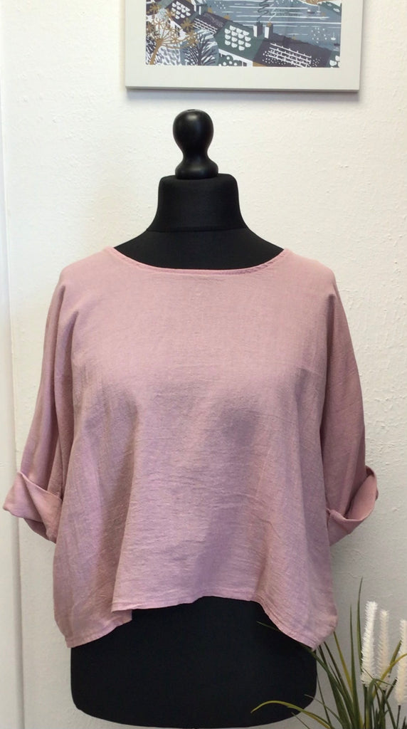 Colette Cotton Scoop Neck Top One Size up to 16