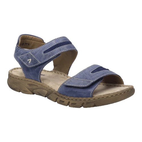 Josef Seibel Brenda 08 Ladies Touch Fasten Sandal Blue