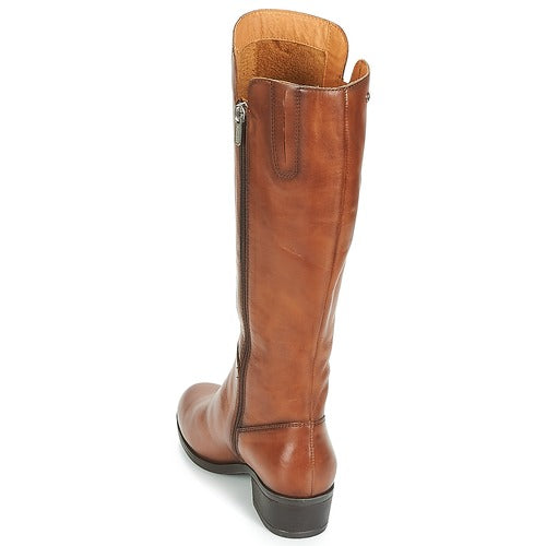 Pikolinos Daroca Ladies Medium Heel Tall Boot Cuero 9653