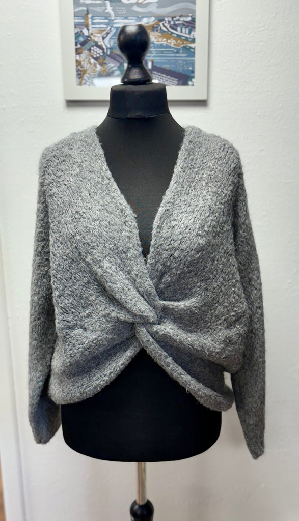 Cross Front Knitted Pullover One Size
