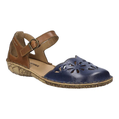 Josef Seibel Rosalie 04 Ladies Touch Fasten Summer Sandal Navy-Tan
