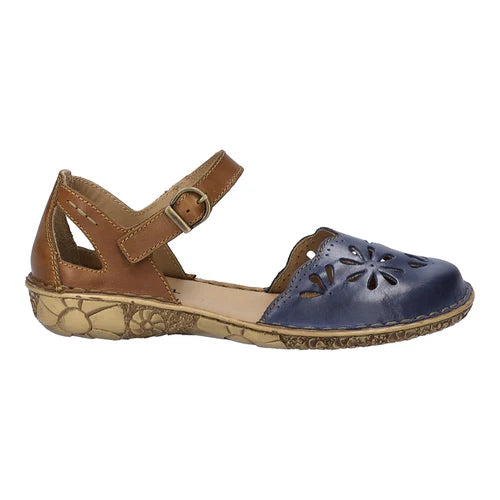 Josef Seibel Rosalie 04 Ladies Touch Fasten Summer Sandal Navy-Tan