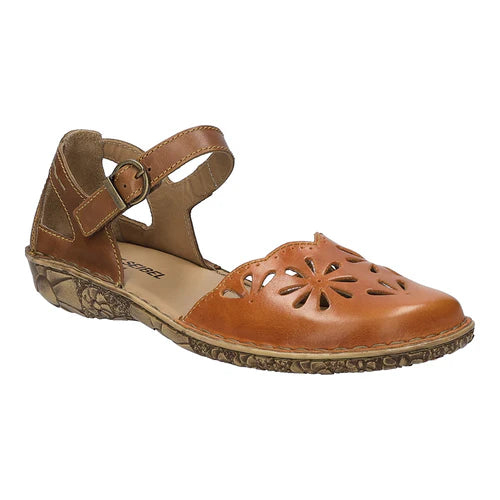 Josef Seibel Rosalie 04 Ladies Touch Fasten Summer Sandal Orange-Kombi
