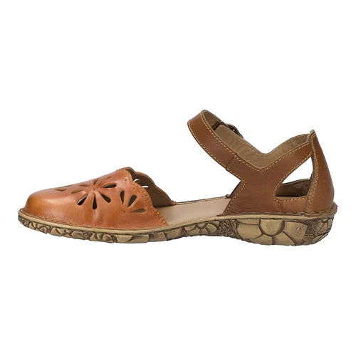Josef Seibel Rosalie 04 Ladies Touch Fasten Summer Sandal Orange-Kombi