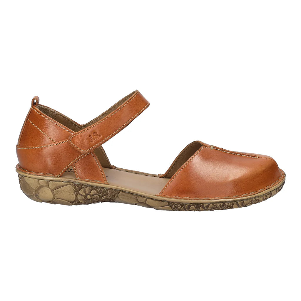 Josef Seibel Rosalie 42 Ladies Touch Fasten Sandal Orange Brandy