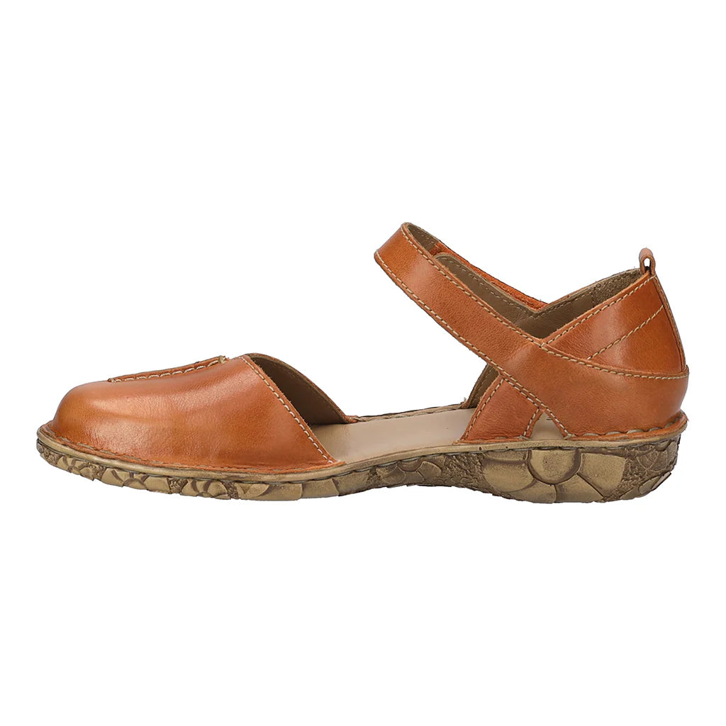 Josef Seibel Rosalie 42 Ladies Touch Fasten Sandal Orange Brandy
