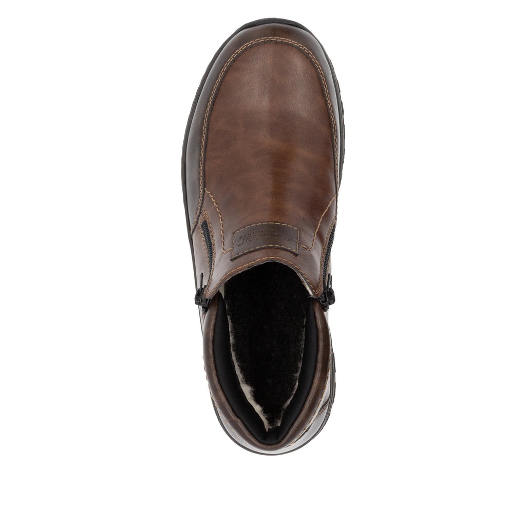 Rieker 03352-24 Mens Zip Ankle Boot Brown
