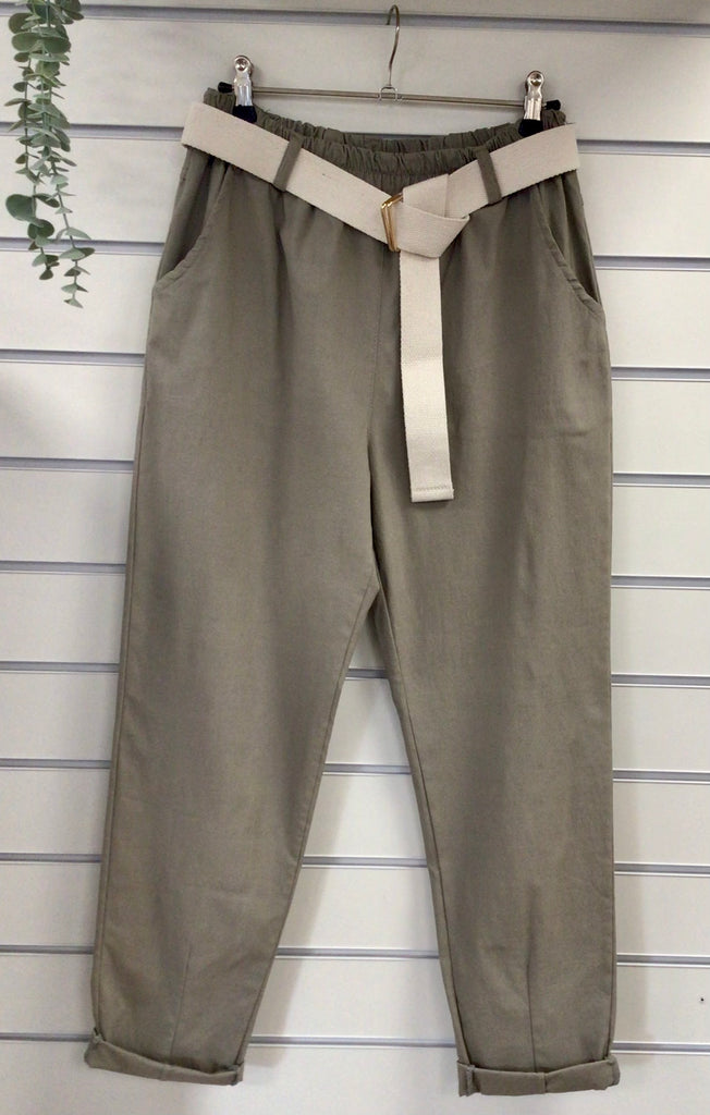 New Shape Belted Magic Trousers One Size