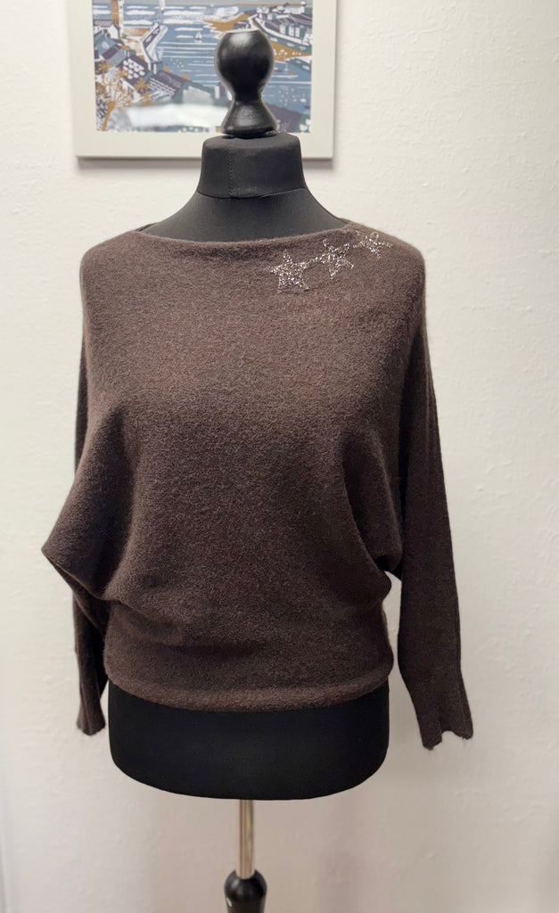 Triple Star Bat Wing Jumper One Size