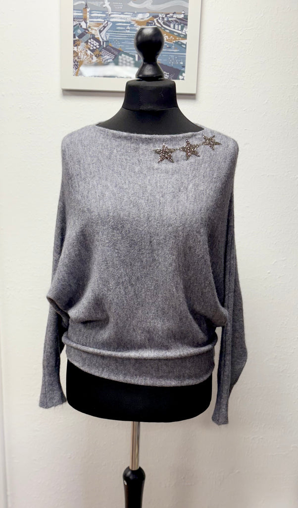 Triple Star Bat Wing Jumper One Size