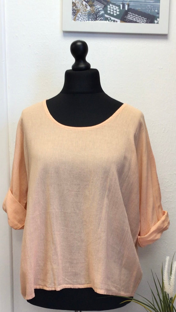 Colette Cotton Scoop Neck Top One Size up to 16