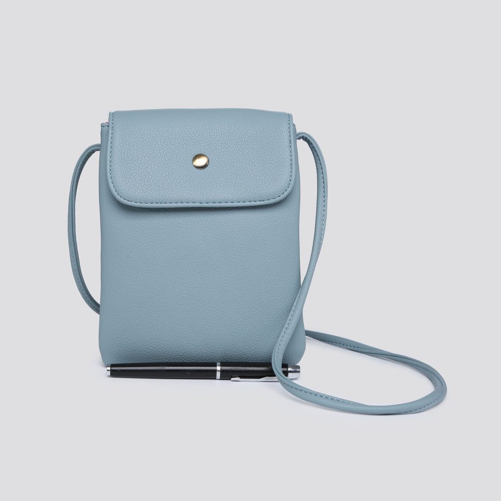 Faux Leather Double Compartment Mini Crossbody Bag 1243