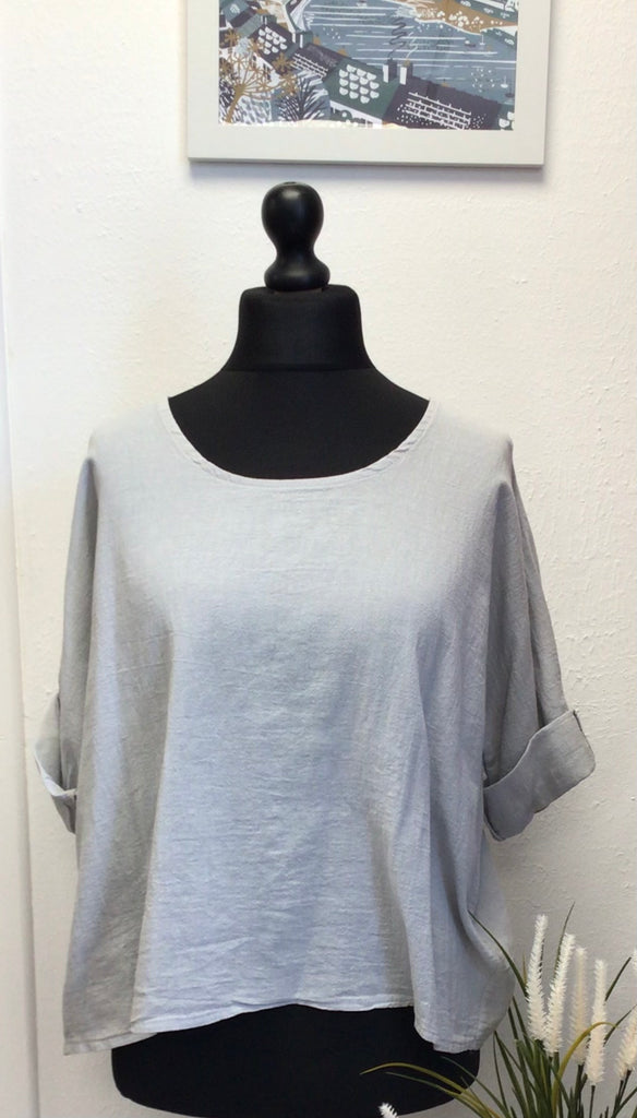 Colette Cotton Scoop Neck Top One Size up to 16