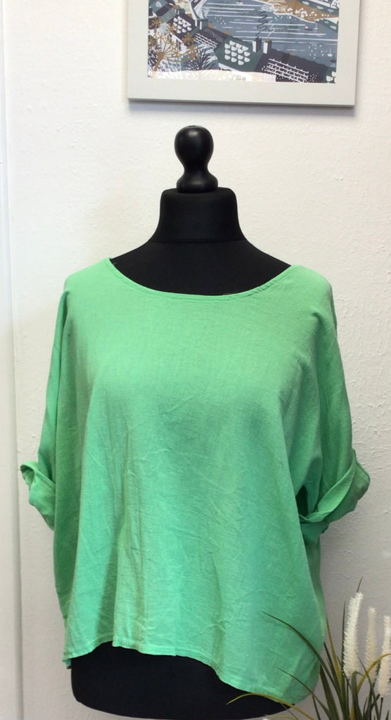 Colette Cotton Scoop Neck Top One Size up to 16