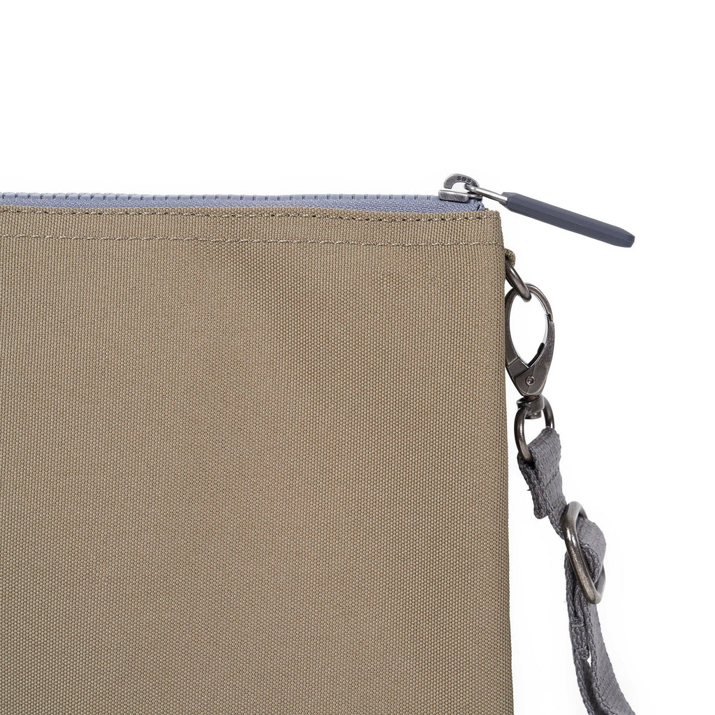 Roka Carnaby Crossbody XL Taupe Recycled Canvas