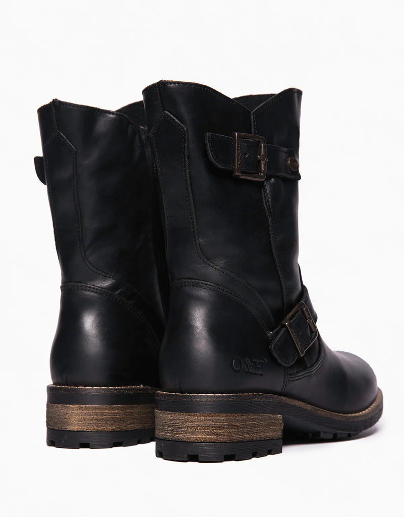 Oak & Hyde Crest Demi Ladies Boot Black 994408