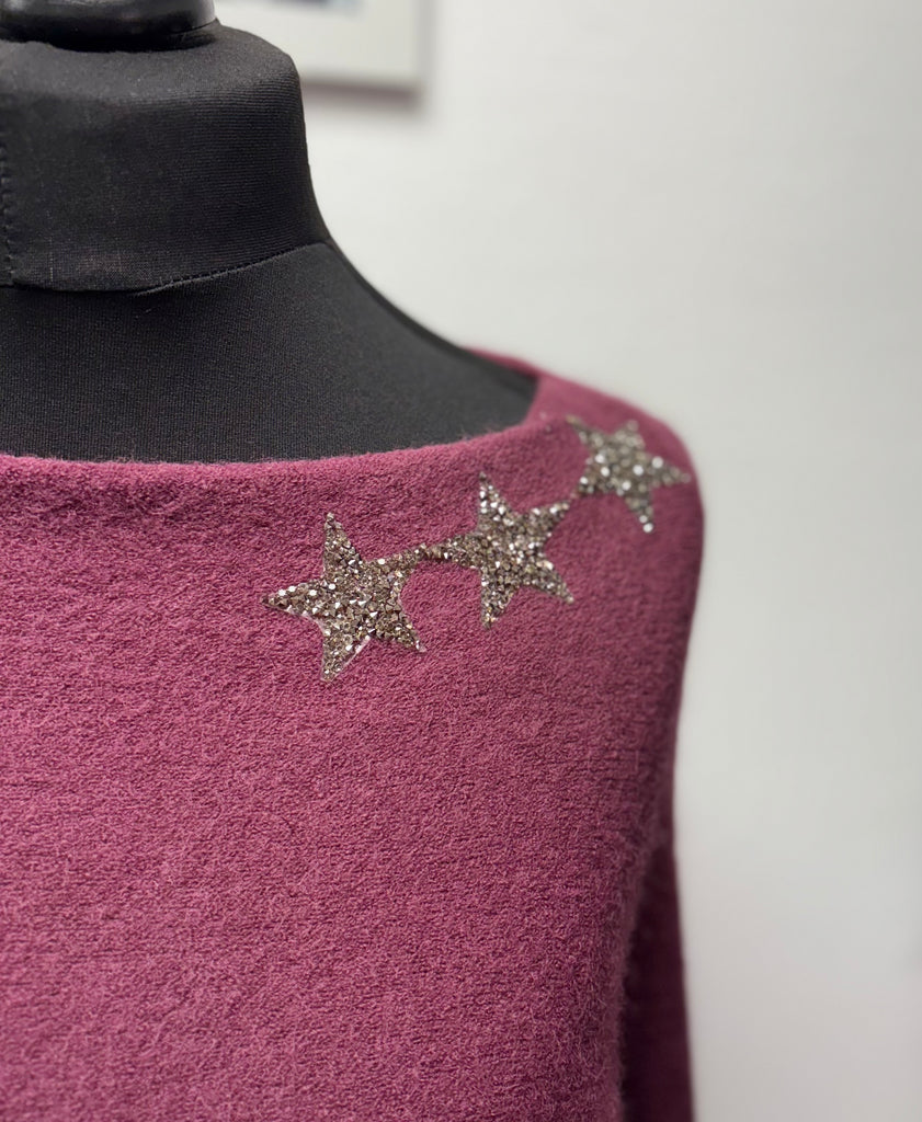 Triple Star Bat Wing Jumper One Size