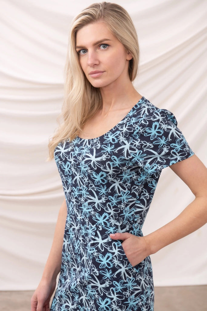 Lighthouse Ladies Lydia Dress - Navy Floral