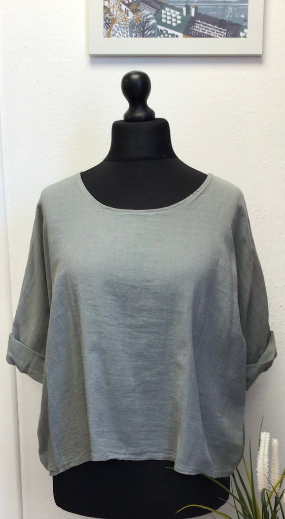 Colette Cotton Scoop Neck Top One Size up to 16