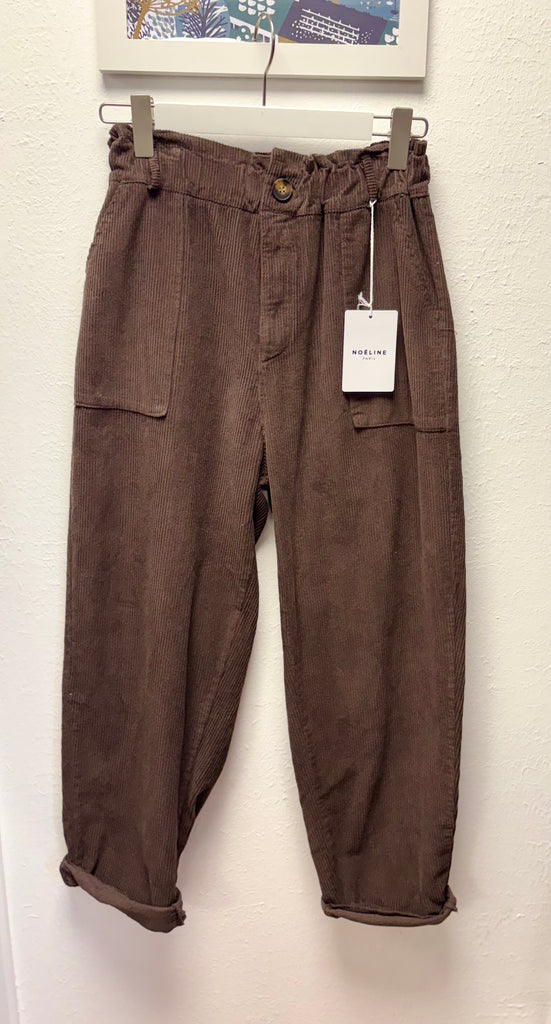 Chunky Cord Carrot Leg Trousers One Size