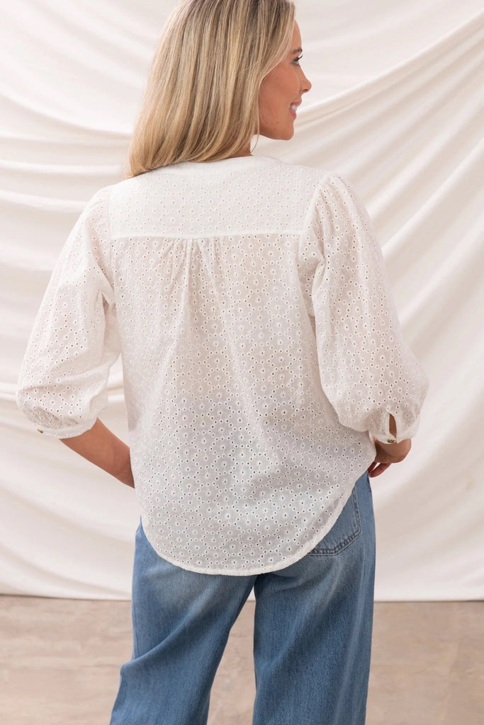 Lighthouse Ladies Lola Blouse - Broderie Anglaise