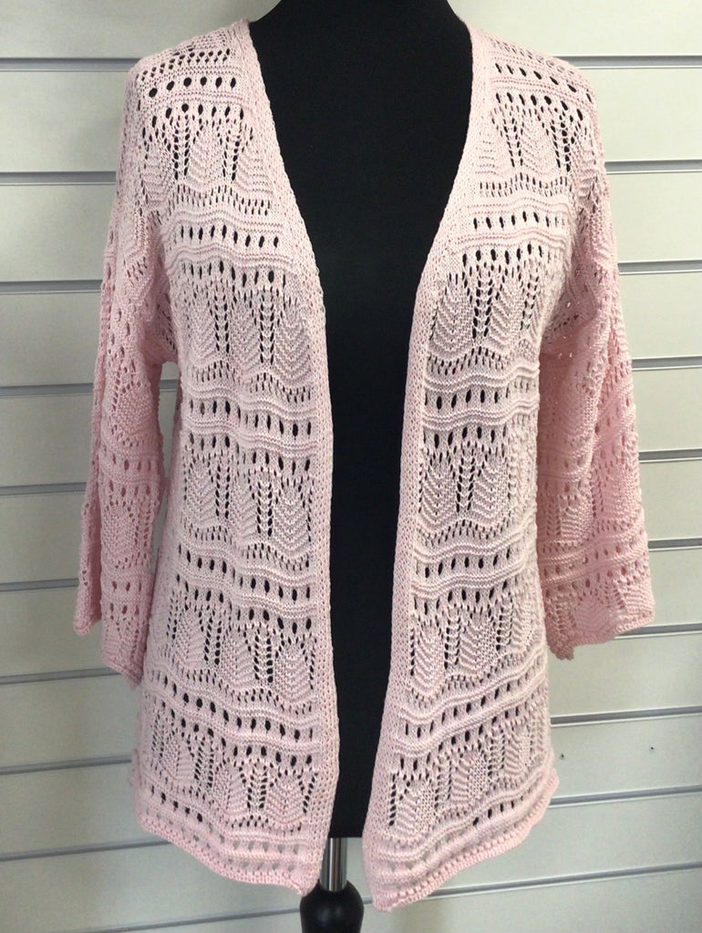 Cotton Crochet Cardigan One Size