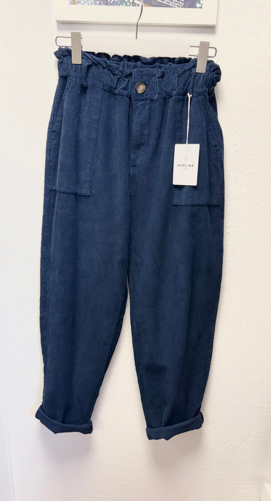 Chunky Cord Carrot Leg Trousers One Size