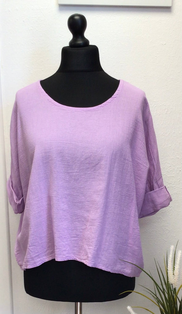 Colette Cotton Scoop Neck Top One Size up to 16