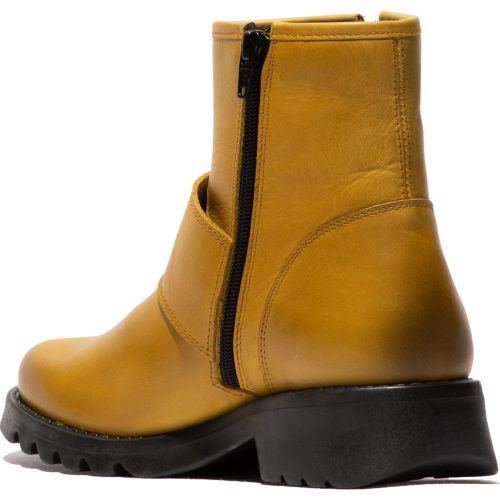 Fly London Rily Ladies Ankle Boot Rug Mustard