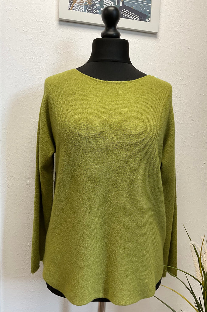 Round Neck Soft Knit  Seam Sleeve One Size